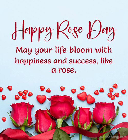 happy rose day wishes